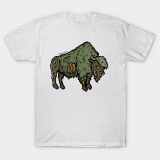 Yellowstone Zombie Bison Buffalo National Park Animal T-Shirt